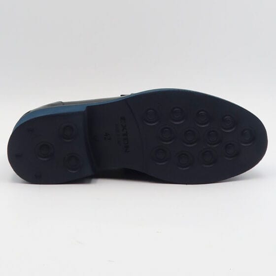 Mocassino abrasivato in pelle 212 - Blu - immagine 4