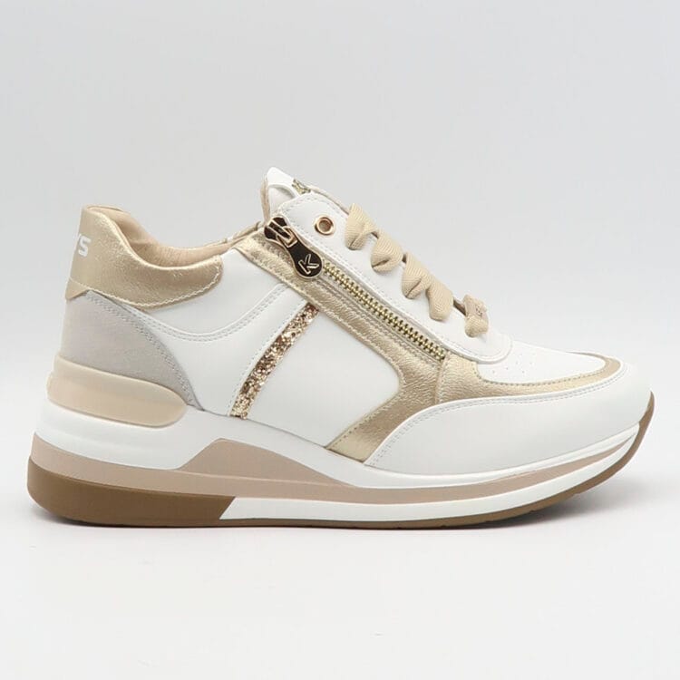 Sneaker k1516 - Bianco e oro