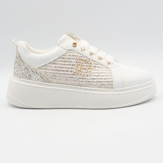 Sneaker 9533 - Bianco e oro