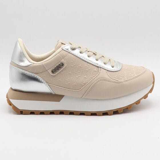 Sneaker evelyn - Beige e argento