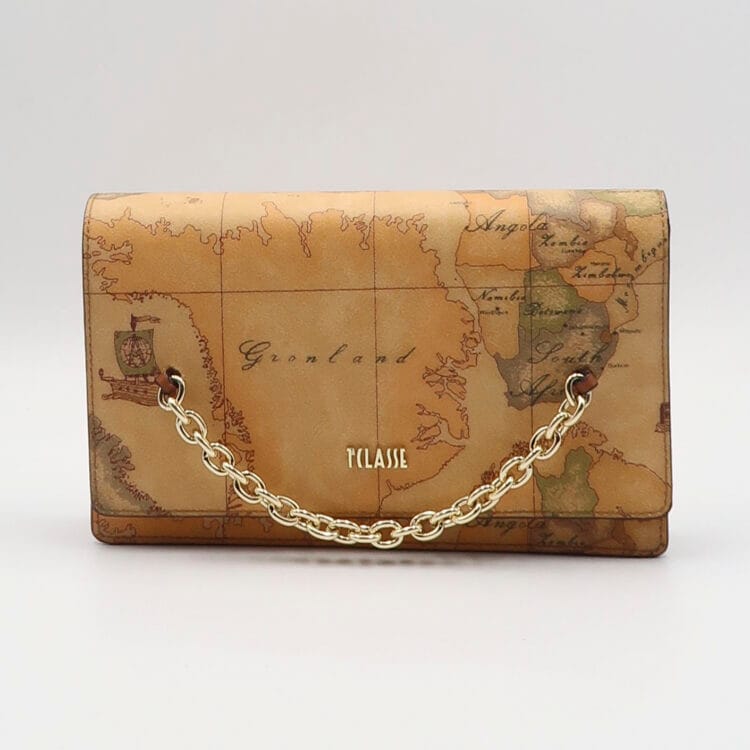 Pochette con catena geo classic - Natural