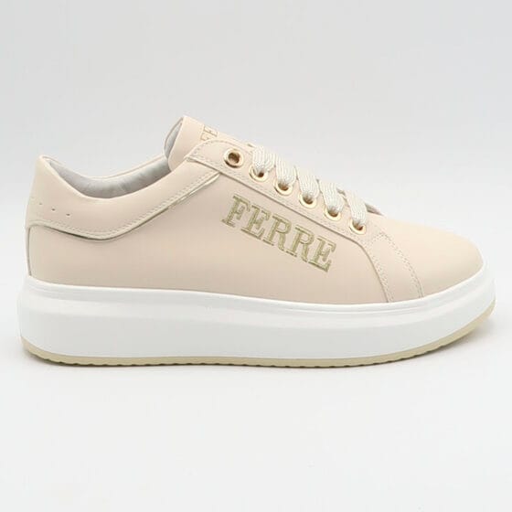 Sneaker f162 - Crema e oro
