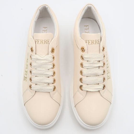 Sneaker f162 - Crema e oro - immagine 2