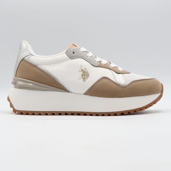 Sneaker bayle3 - Beige e bianco