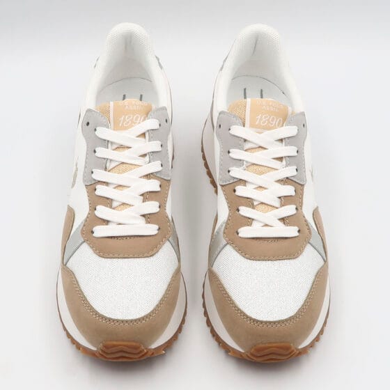 Sneaker bayle3 - Beige e bianco - immagine 2