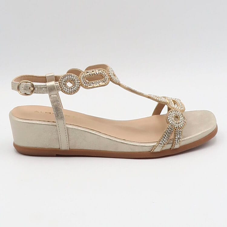 Sandalo oporto con applicazioni - Oro