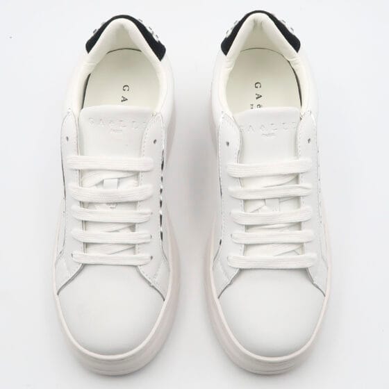 Sneaker con tallone con strass - Bianco - immagine 2