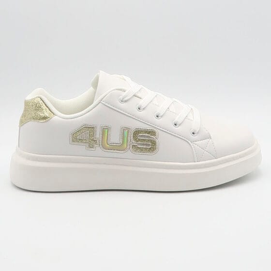 Sneaker milu 03 - Bianco e oro