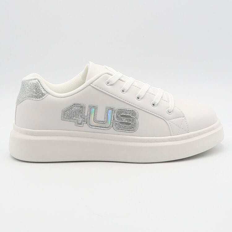Sneaker milu 06 - Bianco e argento
