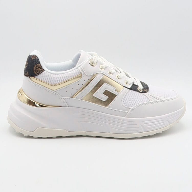 Sneaker fonzi - Bianco e marrone