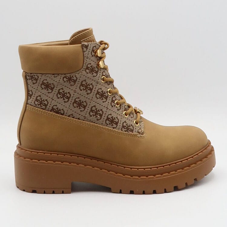 Stivaletto leads 4g logo - Beige e marrone