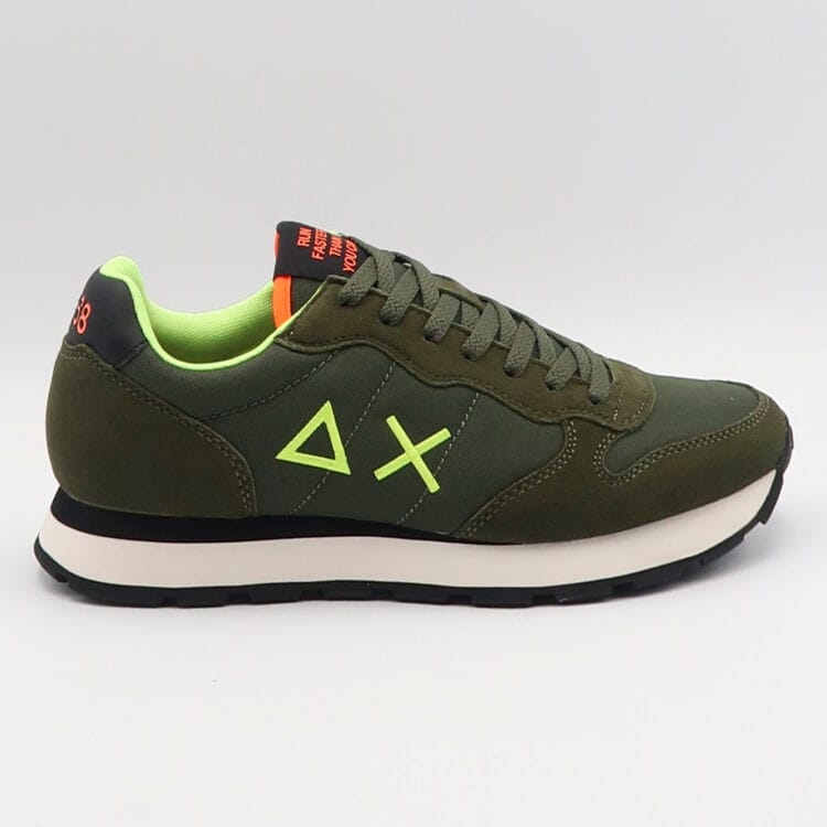 Sneaker tom fluo - Verde militare