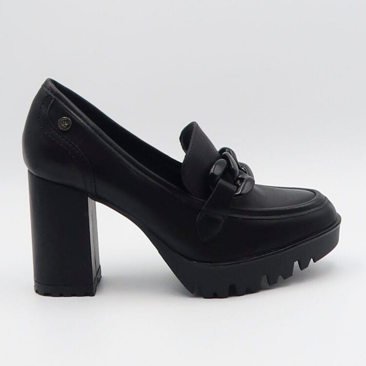 Mocassino 140584 con tacco - Nero