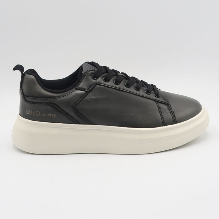 Sneaker big 05 in pelle spazzolata - Nero