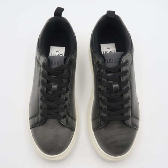 Sneaker big 05 in pelle spazzolata - Nero - immagine 2