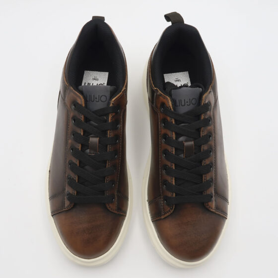Sneaker big 05 in pelle spazzolata - Marrone - immagine 2