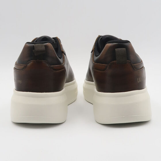 Sneaker big 05 in pelle spazzolata - Marrone - immagine 3