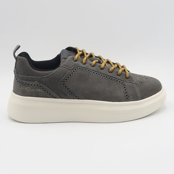 Sneaker big 05 in camoscio - Antracite