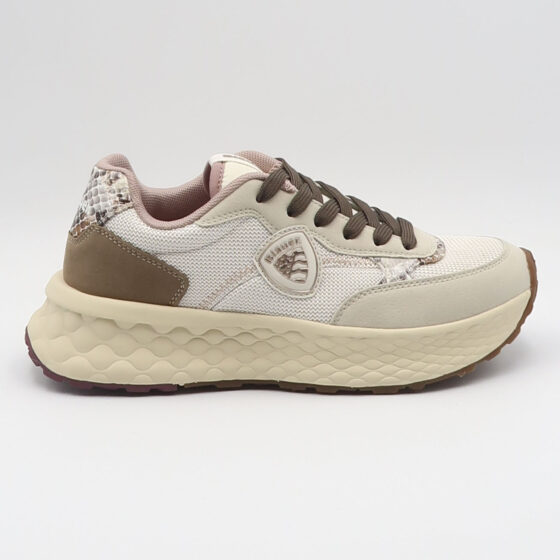 Sneaker lynn - Crema e marrone
