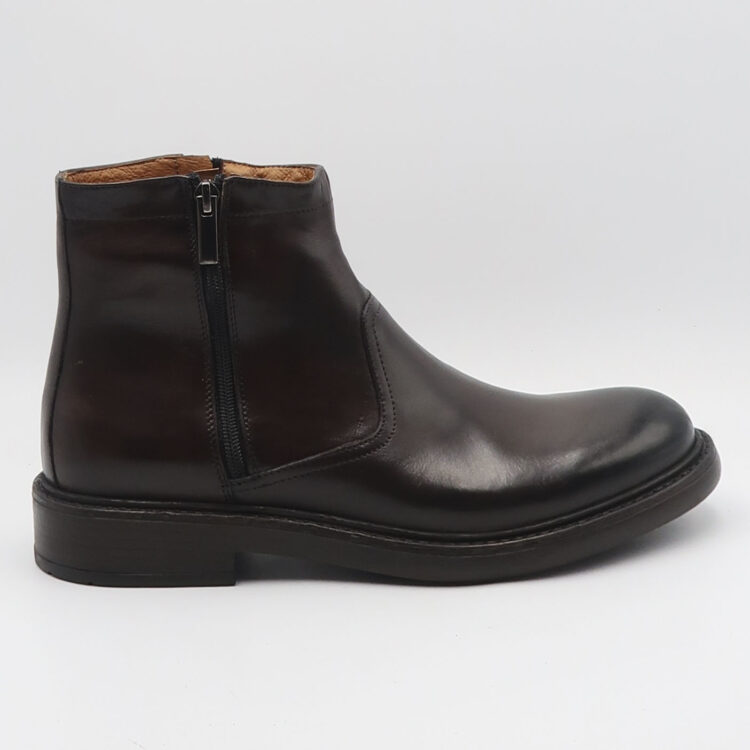Stivaletto soft in pelle - Castagno