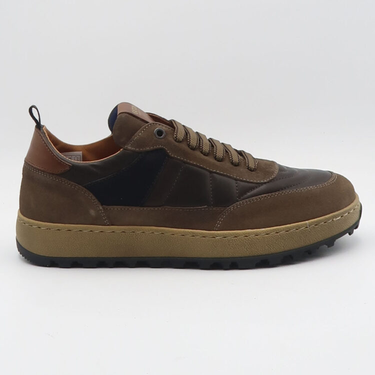 Sneaker vienna in camoscio - Tabacco