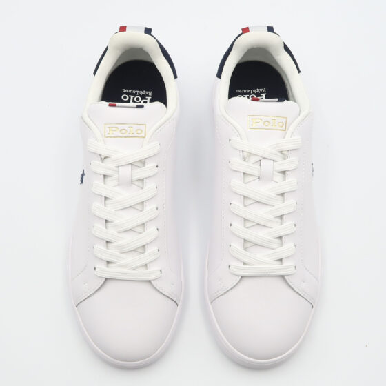 Sneaker con logo - Bianco e blu - immagine 2