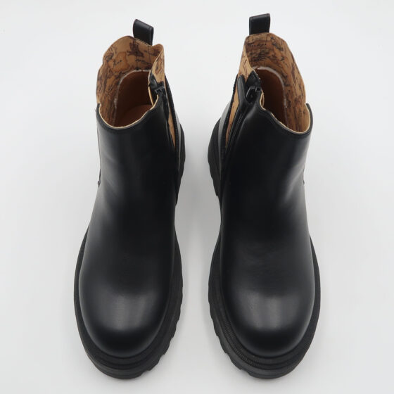 Stivaletto con inserto geo - Nero - immagine 2