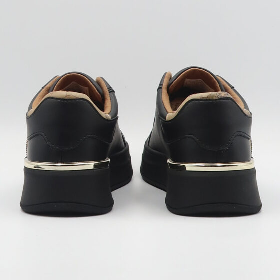 Sneaker geo con logo e strass - Nero e beige - immagine 3