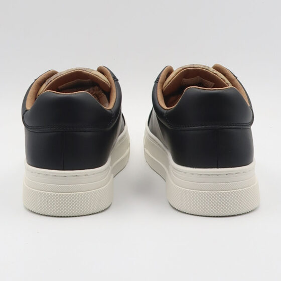 Sneaker geo con targhetta logo - Nero e beige - immagine 3