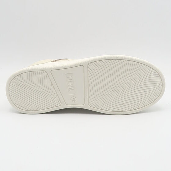 Sneaker geo con logo e strass - Bianco e beige - immagine 4