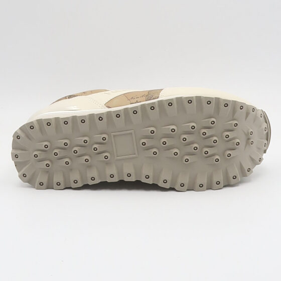 Sneaker geo con platform - Bianco e beige - immagine 4
