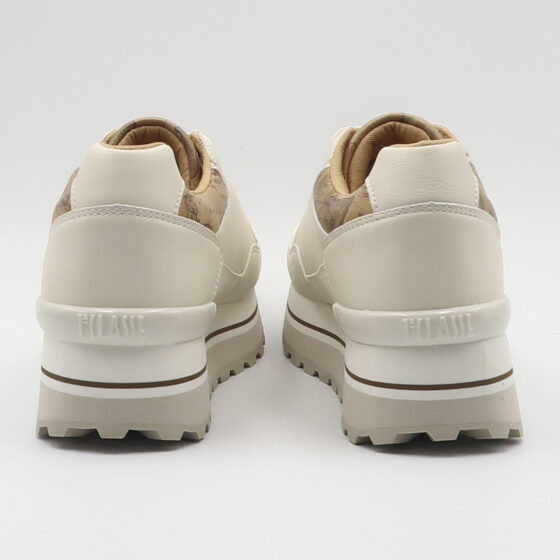 Sneaker geo platform - Bianco e beige - immagine 3