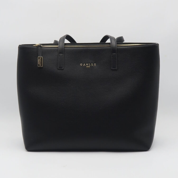 Borsa shopping bottalato - Nero