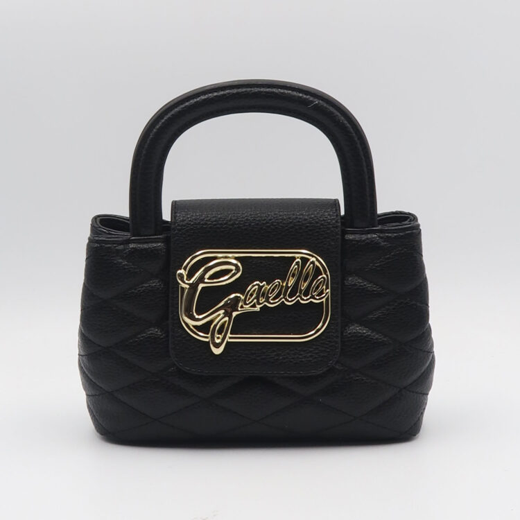Borsa a mano mini con logo - Nero