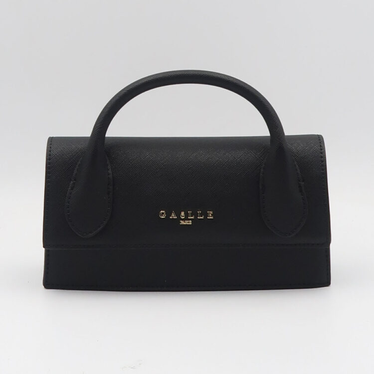 Borsa a mano mini in saffiano - Nero