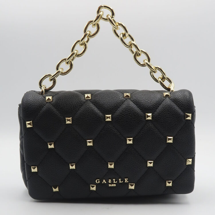 Borsa a mano con borchie - Nero