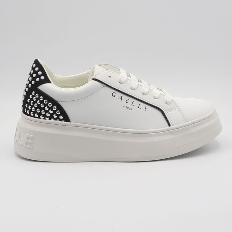 Sneaker new addict con inserti - Bianco e nero