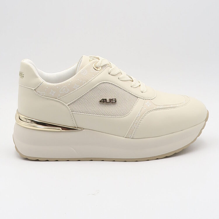 Sneaker con motivi - Beige