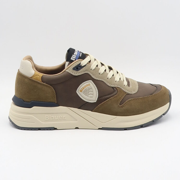 Sneaker ray - Marrone e cognac