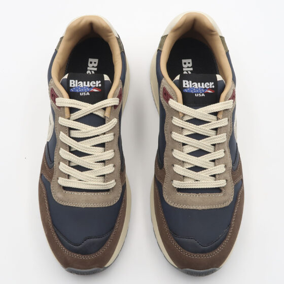 Sneaker ray - Blu e marrone - immagine 2