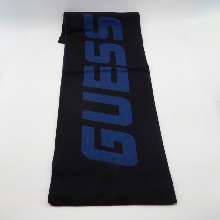 Scia<rpa in maglia con logo - Nero e blu