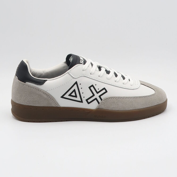Sneaker california sun leather - Bianco