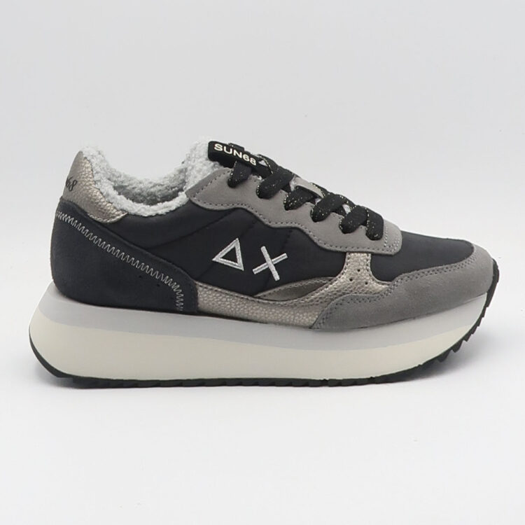 Sneaker big ally teddy fur - Nero