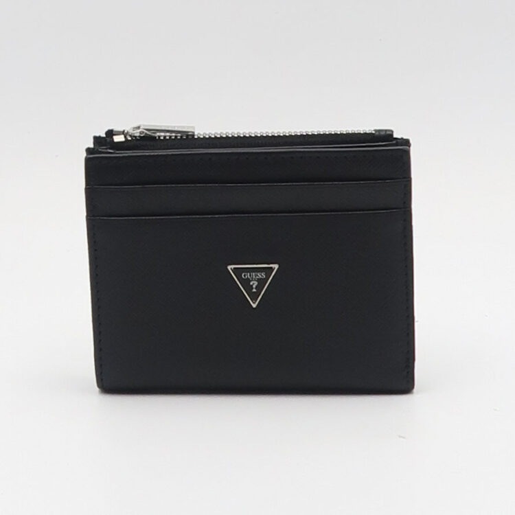 Porta carte di credito madrid saffiano - Nero