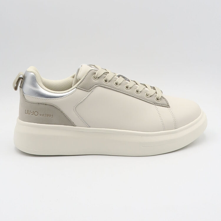 Sneaker big 07 - Panna e argento