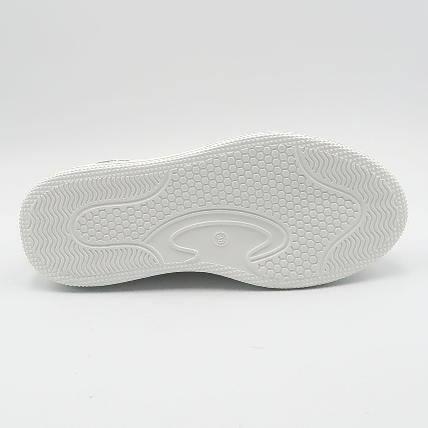 Sneaker con scritta logo in strass - Beige - immagine 5
