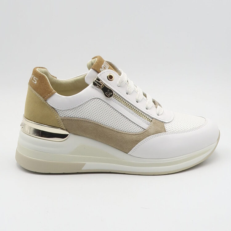 Sneaker K11813 - Bianco e beige