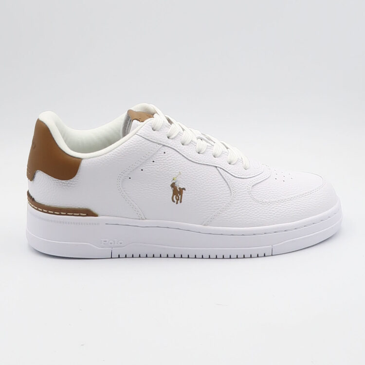 Sneaker masters crt - Bianco e cuoio