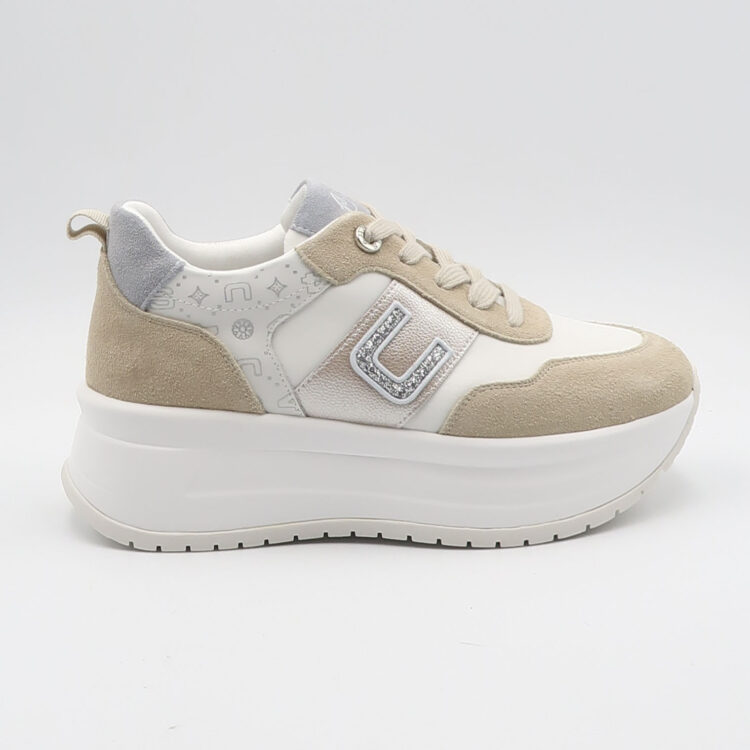 Sneaker 4BV186 - Beige e bianco