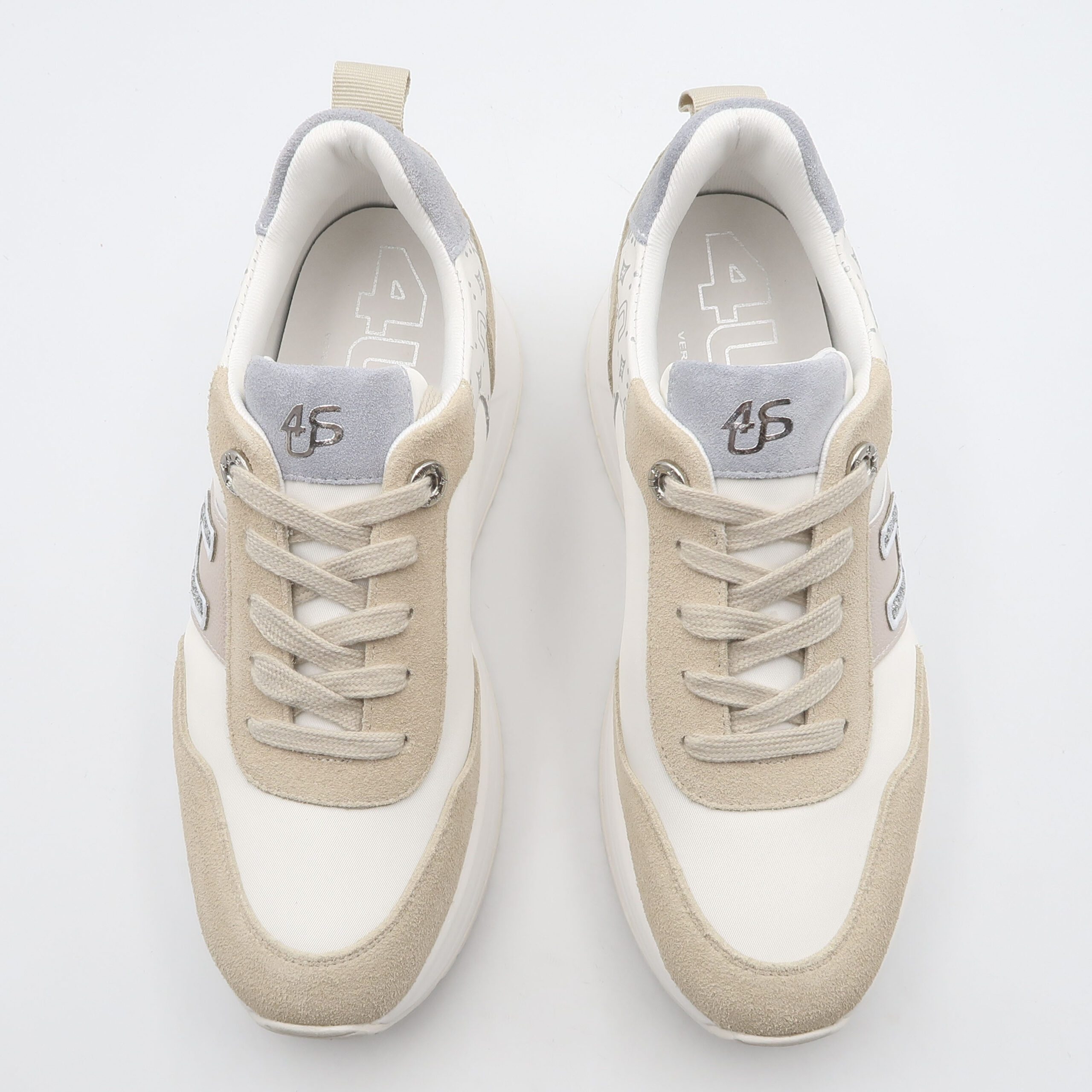 Sneaker 4BV186 - Beige e bianco - immagine 2